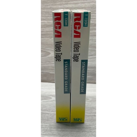RCA 6 Hour VHS Video Tape T-120h Standard Grade Lot of 2 Blank New Sealed - Picture 4 of 6